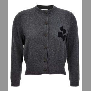 NWOT Isabel Marant Étoile Newton Button-up Cardigan Grey Sz 38 Medium